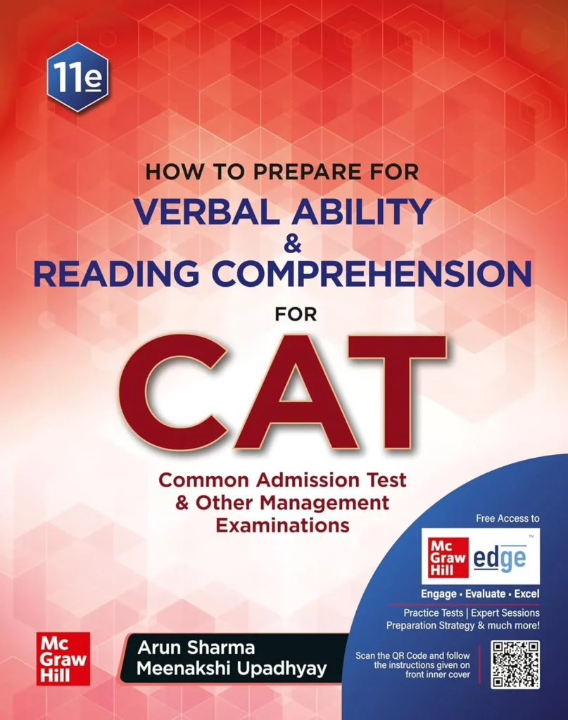 Verbal Ability & Reading Comprehension book for CAT 2025 by Arun Sharma and Meenakshi Upadhyay